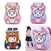 Adorable Cartoon Printed Backpack For Kids Stylish Breathable Nylon School Bag