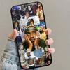 Чехол для телефона из черного силикона TPU с изображением рэпера 2Pac, певца Tupac, для iPhone 17 Air 16 15 14 13 12 Pro 11 Pro Max Plus
