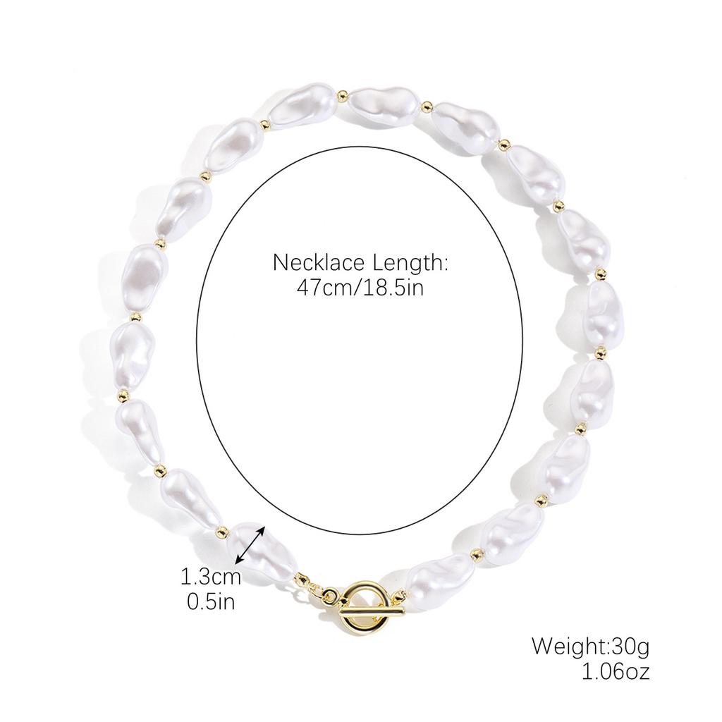 Винтажный комплект из жемчужин барокко особой формы, высококачественное ожерелье с безопасной пряжкой, браслет, комплект ювелирных изделий.