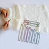 12x Knitting Stitch Holder Set Yarn Mixed Color Aluminum Markers for Crocheting