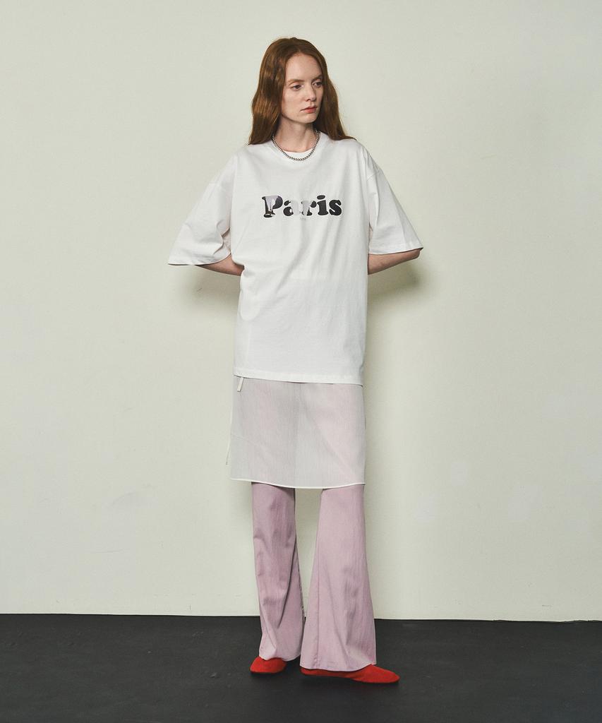 CITTA [City Project] Paris Oversized Short Sleeve T-Shirt_Ctt321(White)