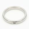Used TIFFANY&Co. Ring Stacking band EU#49 Silver925/diamond 2.5g Silver 1PD