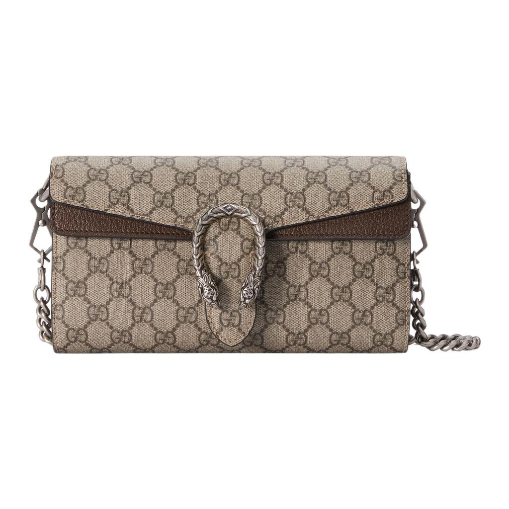Gucci Dionysus 23 Early Spring Tiger Head Lock Buckle Removable Shoulder Strap Leather And Canvas Crossbody Bag Women crossbody bag 731782-96IWN-8747