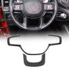 Interior Steering Wheel Frame Cover Trim For Dodge Ram 1500 2018-2022 Carbon Fiber Look
