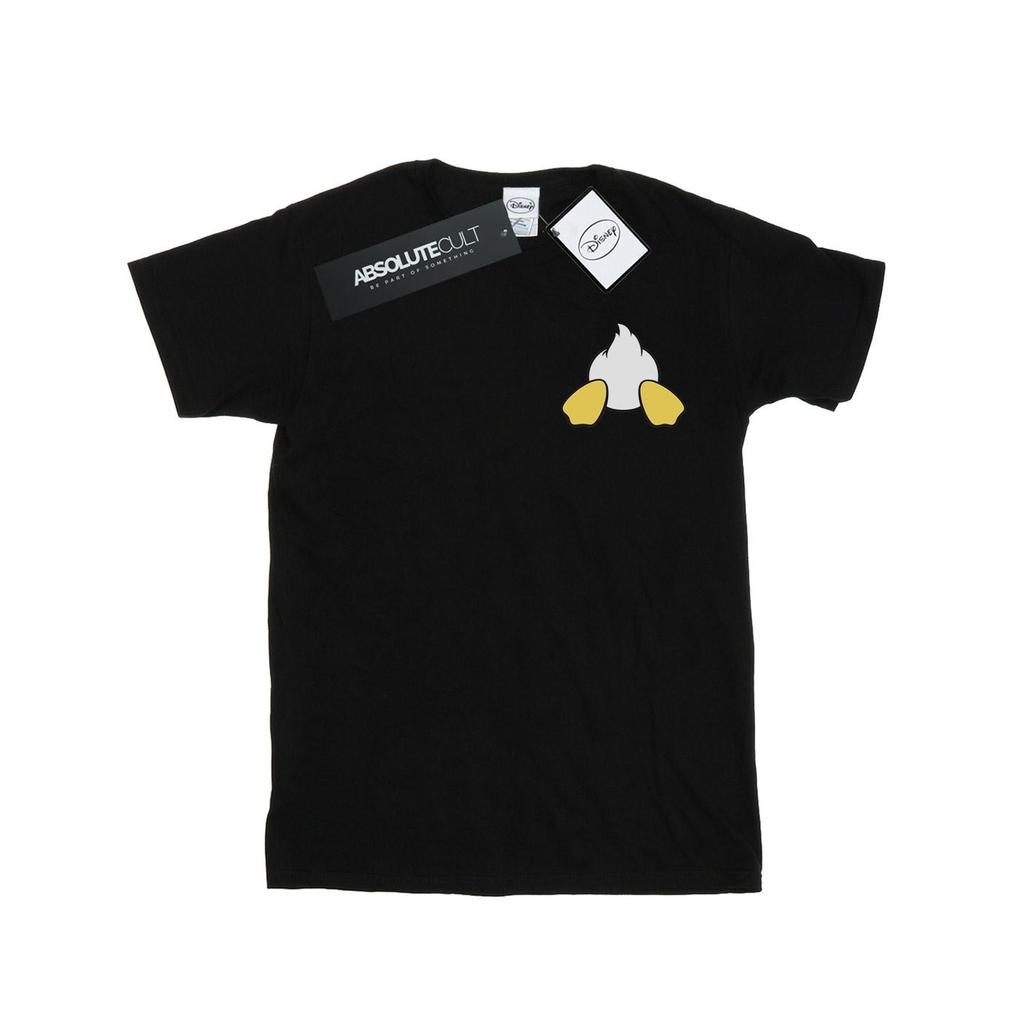 Disney Womens/Ladies Donald Duck Backside Breast Print Cotton Boyfriend T-Shirt