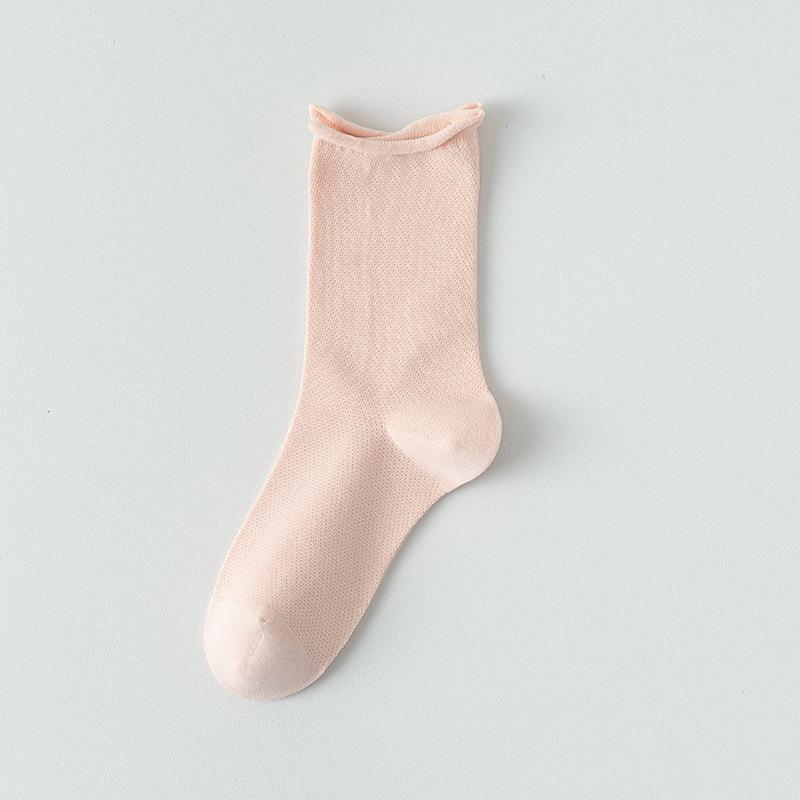 Женские весенне-осенние носки из чистого хлопка, впитывающие пот, бесшовные, с широкой резинкой, трубчатые, махровые
