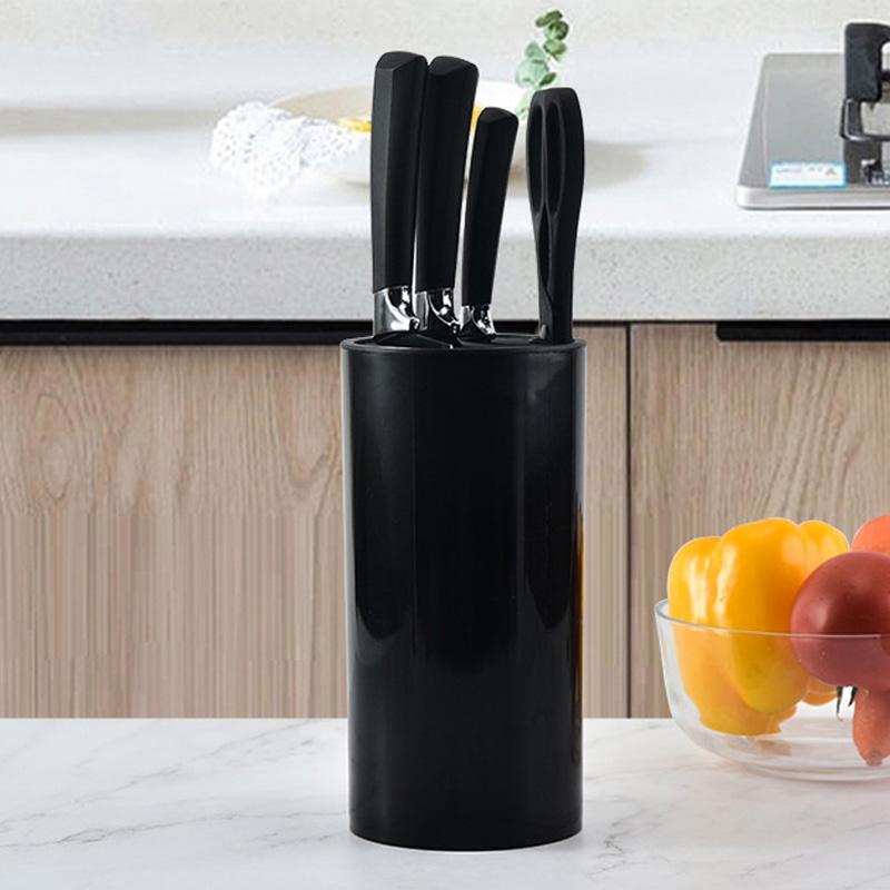 1PC Multi-functional Knife Holder Block Rack Stand Plastic Cooking Utensils Tools Organizer