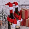Christmas Creative Household Items Non-woven Scarf Hat Wine Bottle Decoration Christmas Wine Bottle Set Decoration