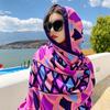 Ethnic Style Silk Scarf: Women's Sunscreen Shawl & Beach Towel