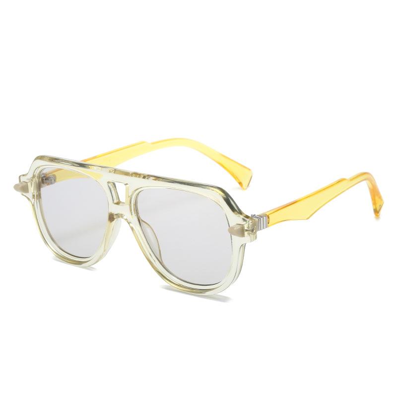 New large-frame sunglasses, European and American fashion men's and women's toad glasses, simple retro party trendy sunglasses