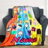 Customiz Name Personality nanimate Insanity  Blanket Soft &Warm Sofa Office Bed Travel Lunch Break Blanket, Gift Suitable All Seasons