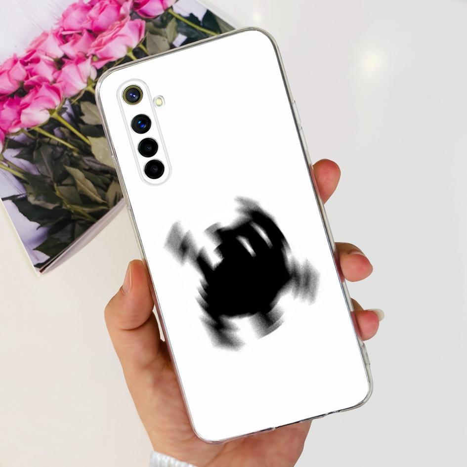 Чехол для OPPO Realme 6 Pro Модный Цветочный Прозрачный Мягкий Силиконовый Задний Чехол для Realme6 Realme 6 Pro 6S 6i 6Pro Realme6s Чехол для Телефона