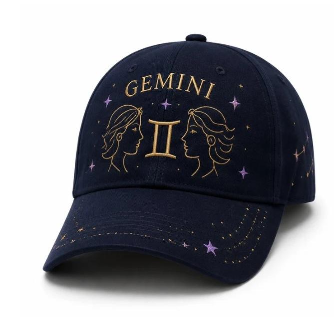 New D printing, twelve constellations, sunshade baseball cap, outdoor cap, men and women