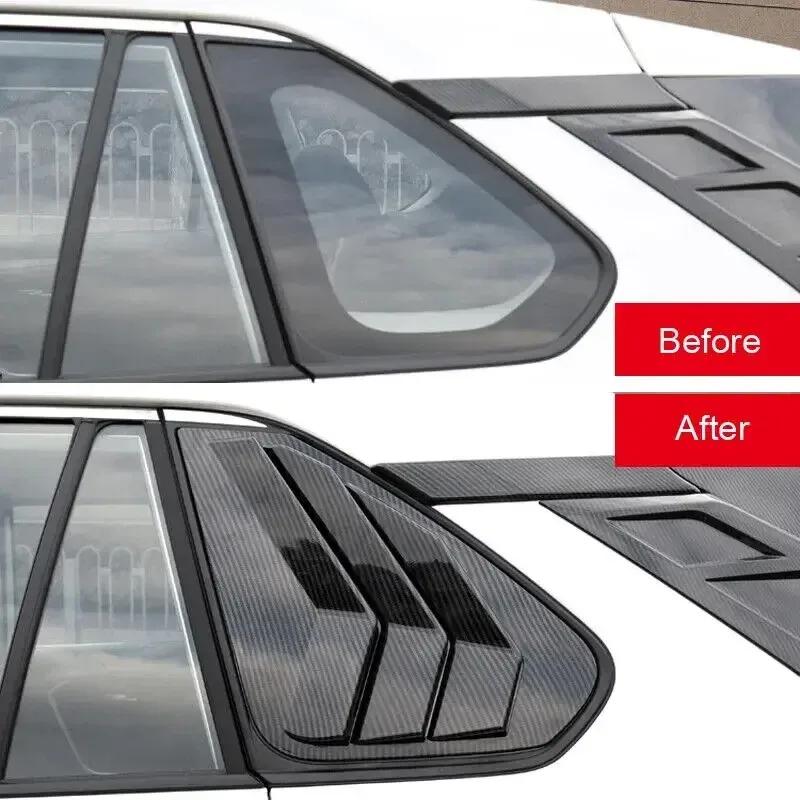 Для Toyota RAV4 Пластик ABS Накладка на заднее боковое стекло Жалюзи Боковой вентиляционный дефлектор Автомобильные клейкие аксессуары