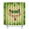 Christmas Household Bathroom Shower Curtain Four-Piece Bathroom Non-Slip Door Mat Bedroom Living Room Floor Mat Carpet