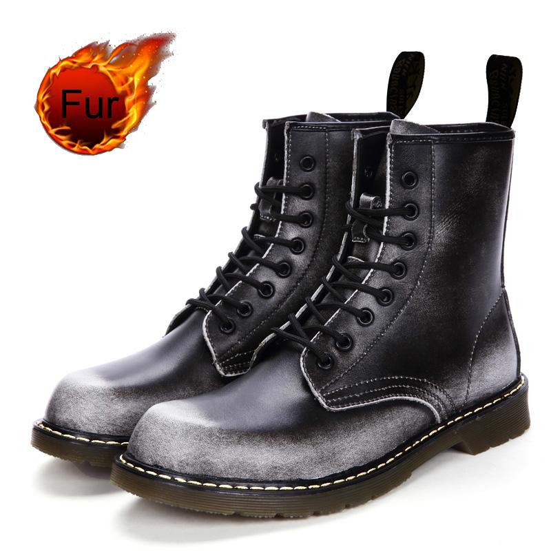 Fashion 35~46 Dropship Women Mens 2024 Ankle Snow Boots Genuine Leather Shoes For Men Woman Designer Shoes Fashion Warm Winter Autumn