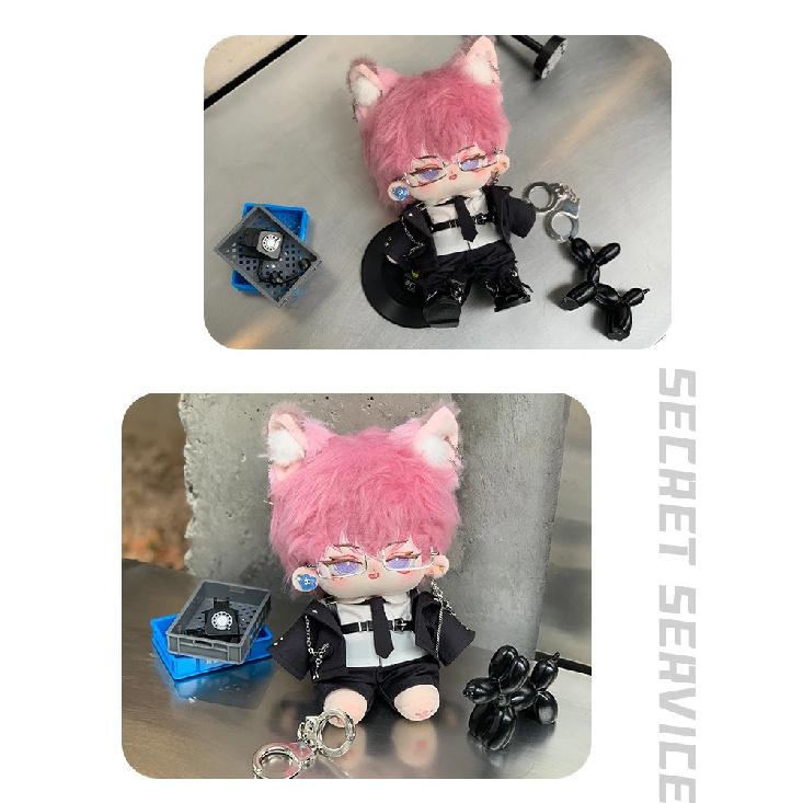 Only Clothes New 20cm Doll Handsome Special Agent Doll Clothes Trendy Cool Hacker Special Agent Trendy Cool Clothing Set