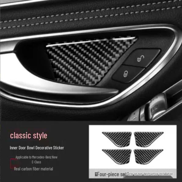 Mercedes-Benz E-Class Carbon Fiber Interior Center Console Air Outlet Decor Epoxy