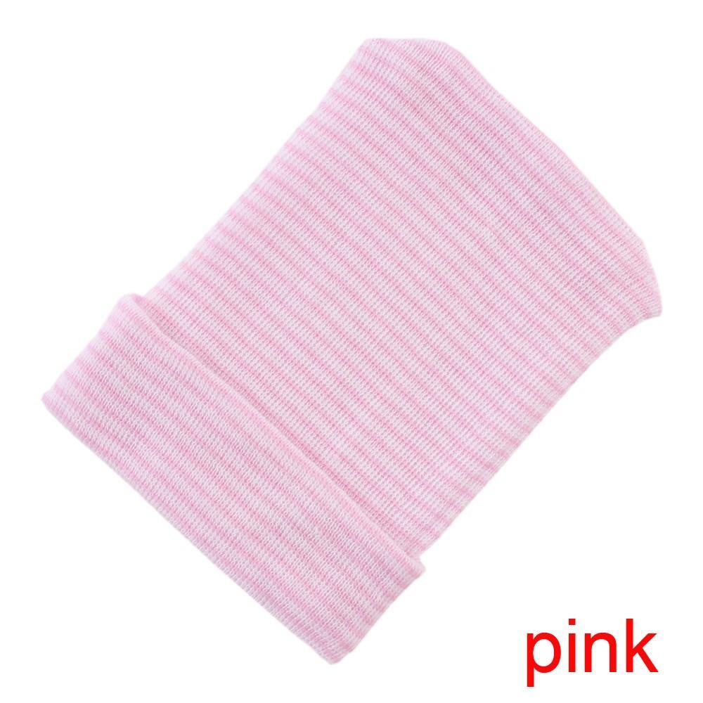 Stripe Infant Hat For 0-6 Month Newborn Baby Hospital Hat Soft Cotton Cute Big Bow Beanie Cap Winter Turban Hats for Baby Girls