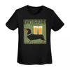 Dachshund Brewing Co TShirt Women Short Sleeve T Shirts Crew Neck Streetwear Cotton Summer Tees Streetwear