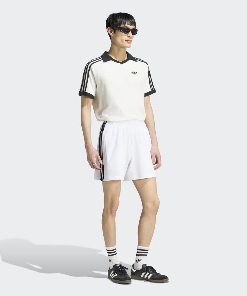 adidas Поло с ворсом - Облачно-белый / Kw7399