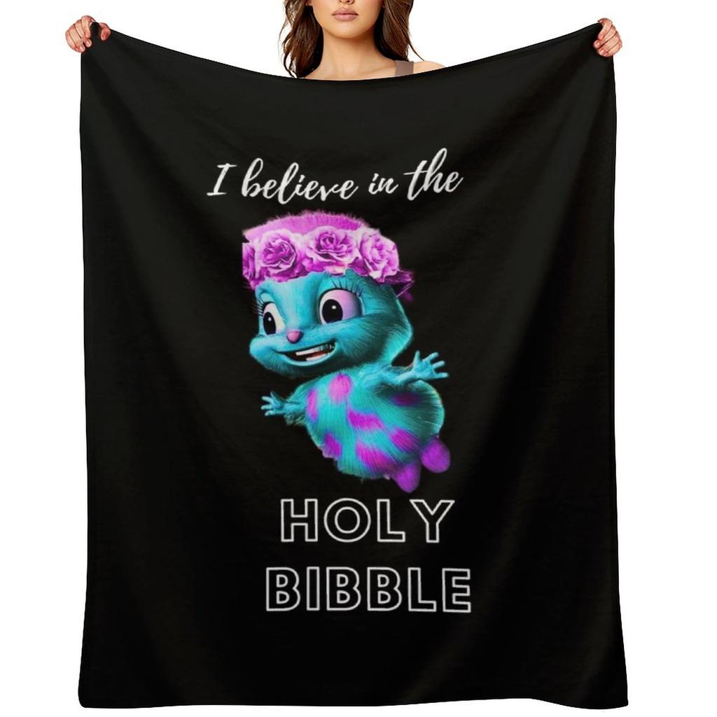 The holy Bibble Throw Blanket Furry halloween Soft Beds for winter Blankets