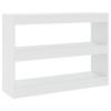 Bookshelf Room Divider White 100 x 30 x 72 cm