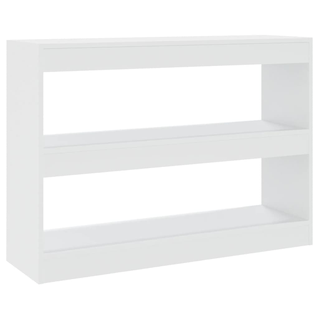Bookshelf Room Divider White 100 x 30 x 72 cm