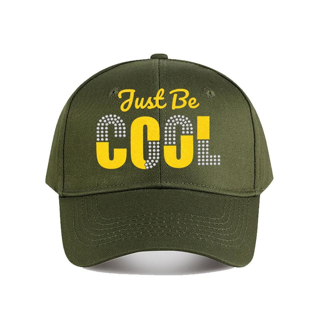 Кепка-бейсболка с блестками и стразами Just Be Cool Модная Унисекс Шляпа от солнца Женская для активного отдыха и спорта