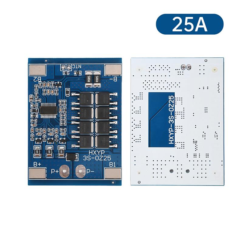 3S 12V 15A 25A 30A BMS 18650 Lithium Battery Protection Board 11.1V 12.6V Anti-Overcharge With Balance And Temperature Control