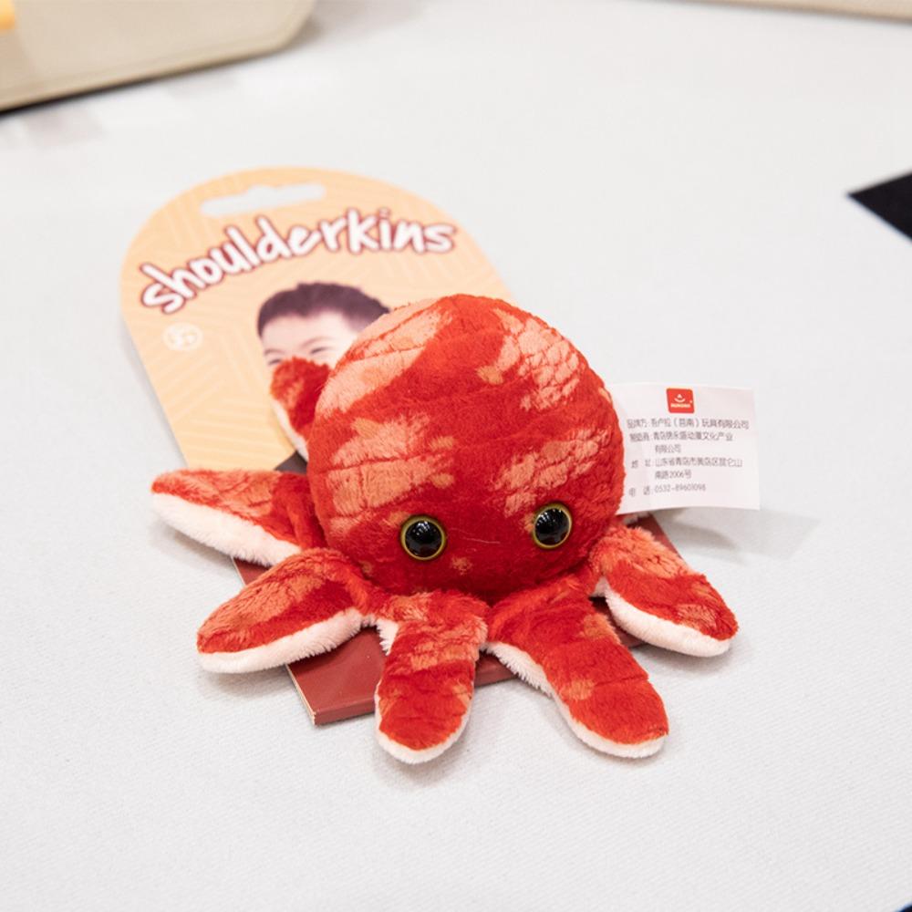 Octopus/Tiger Shoulder Plush Toy Panda Raccoon Magnetic Stuffed Toy School Party