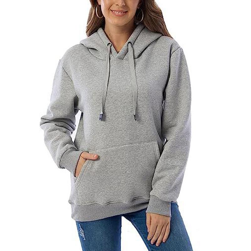 Женская зимняя толстовка, женская теплая спортивная толстовка с капюшоном и карманами из овечьего флиса, куртка