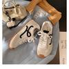 Retro Color Blocked Women's Shoes Versatile Casual Running Sports Shoes