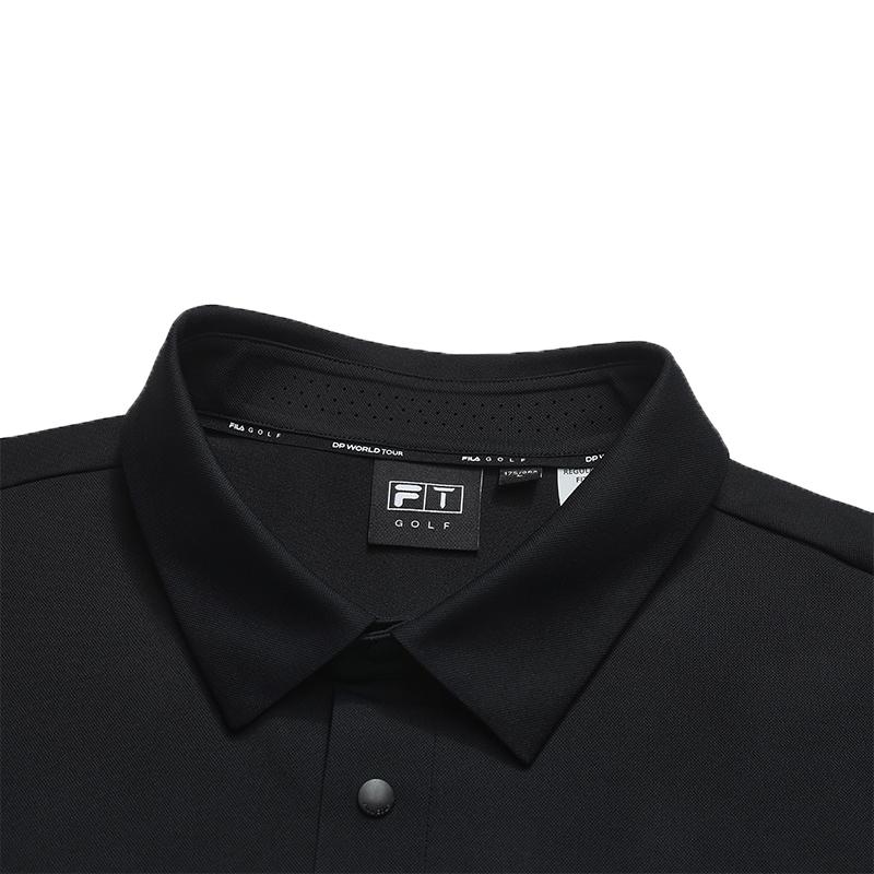 Fila Серия Гольф Модный Простой Классический Базовый Спортивный Повседневный Удобный Прохладный на Ощупь Вязаная Рубашка-Поло с коротким рукавом Мужские Топы Нефритово-Белый A11M625120FWT