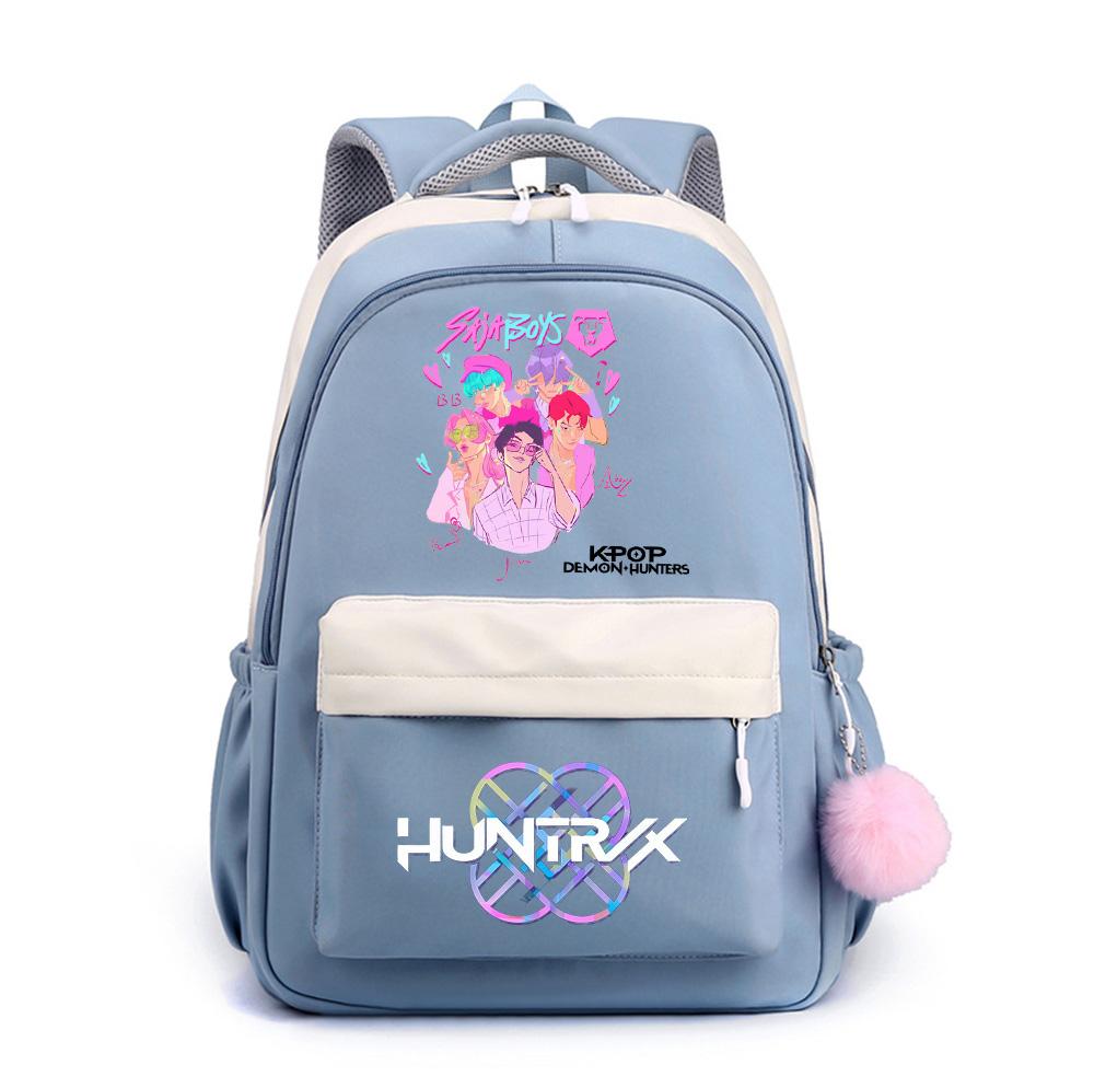 Cute Anime K-Pop Printed Large Capacity Backpack for Teenger Student Girl Boy Schoolbag Bookbag Kid Gift Women Waterproof Travel Bag Mochila