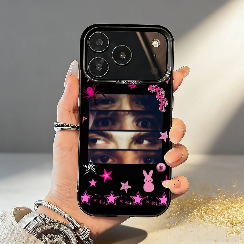 Чехол для телефона L-Lil Peep Star Shopping для iPhone17 16 15 14 13 12 Pro Max Серый Черный Матовый Лазерный Металлик Аврора Funda