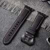 Для ремешка Apple Watch Высококачественный кожаный ремешок Мужской для Серии 9 7 8 6 5 SE Ultra 2 49мм 44мм 40мм Ремешки для часов 45мм 41мм 38 42мм
