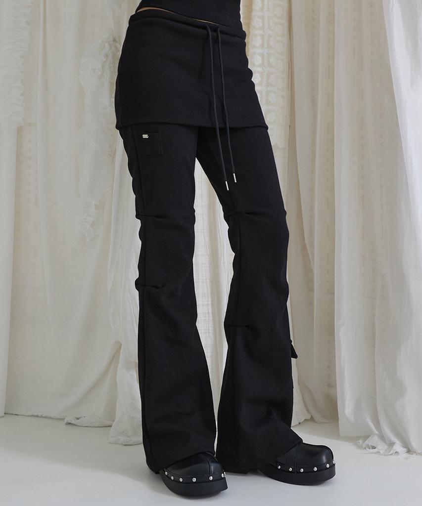 Брюки-юбка Lense Bootcut Черные