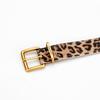 Ремень из натуральной кожи с леопардовым принтом, женский, с пряжкой, высокая текстура, простой джинсовый ремень для женщин