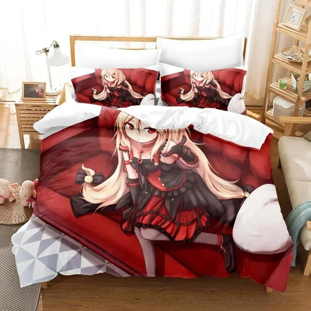 Аниме Комплект Постельного Белья Bed Show By Rock! Комплект постельного белья Односпальный Полуторный Двуспальный Кинг-сайз Комплект для кровати Взрослый Детский Спальня Комплекты пододеяльников