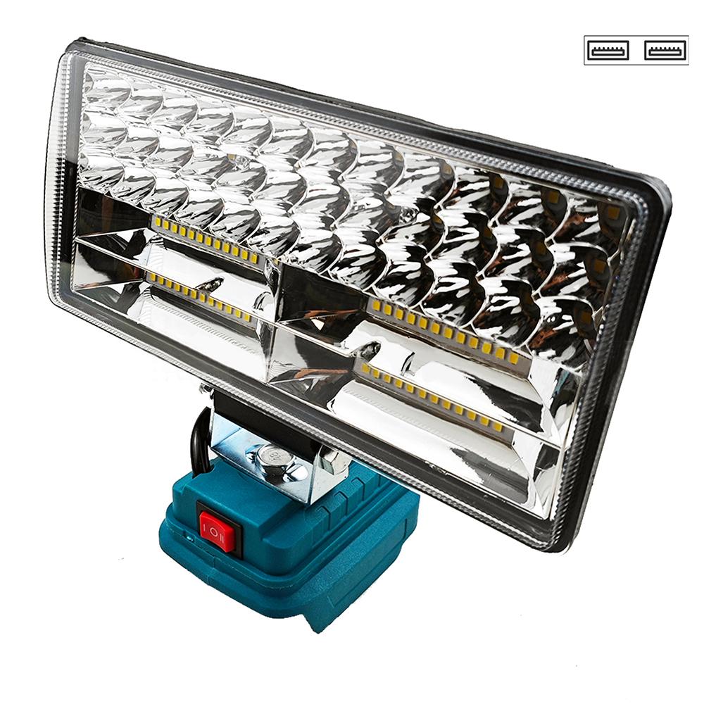 8Inch Led Light Portable Spotlights 90W Cordless Outdoor Work Fishing Handheld Emergency Tool Light Fit for Dewalt /Makita