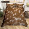 Комплект пододеяльника с рисунком животного меха Тигр Лев Корова Леопард Полиэстер Чехол для одеяла с наволочкой Размер Кинг/Евро Кровать