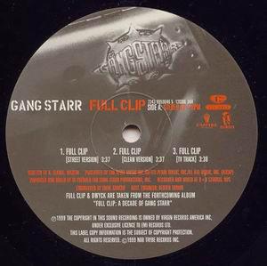 12inch Record GANG STARR - Full Clip / DWYCK 12COOL344 COOLTEMPO 1999 UK Rap & Hip-Hop/R&B Used