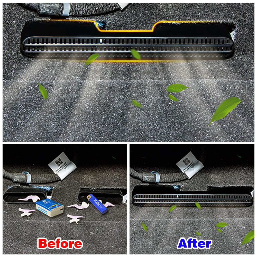 Для Cadillac XT4 XT5 2016-2020 Под сиденьем Пол Кондиционер Воздуховод Воздуховод Выход Решетка Крышка Отделка Внутренние Молдинги