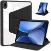 Чехол для Oneplus Pad 3 One Plus Pad 3 13,2 дюйма с держателем для карандаша, вращающийся на 360 градусов, из ПУ-кожи, акриловый, прозрачный, с жесткой подставкой