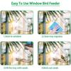 Кормушки для птиц на окно своими руками, тип с сильной присоской, прозрачное устройство для кормления птиц