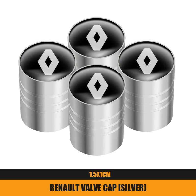 2026 Hot For Renault Hub Caps For Renault Megane 2 3 4 Twingo Clio Talisman Captur Traf 4Pcs/8Pcs Alloy Car Tire Valve Stem Air 