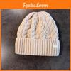 Knit Hat For Men With Letters Warm Solid Color For Casual Wear