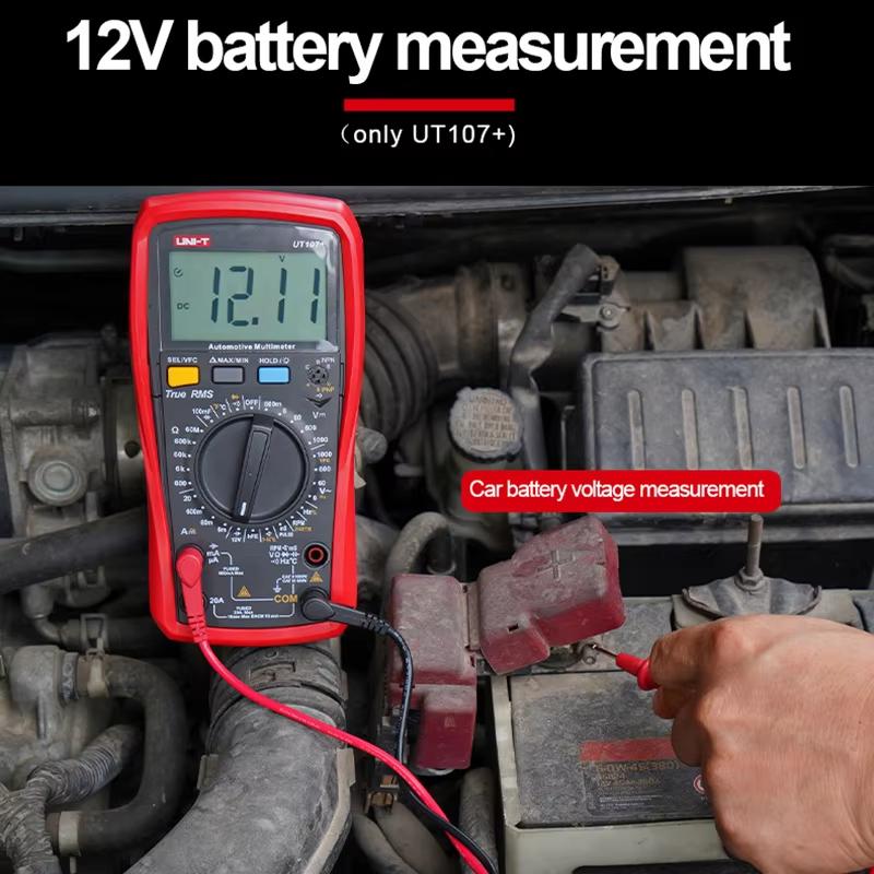 UNI-T UT105+ UT107 Plus Automotive Multimeter with Tachometer Engine Speed RPM VFC Tester Professional Digital Car Multi Meter