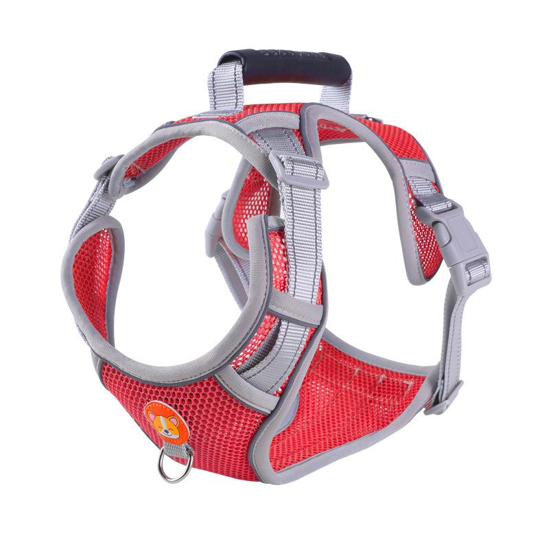 Pet Dog Leash Explosion-proof Mesh Cloth Breathable Chest Strap Medium and Large Dog Leash Walking Leash